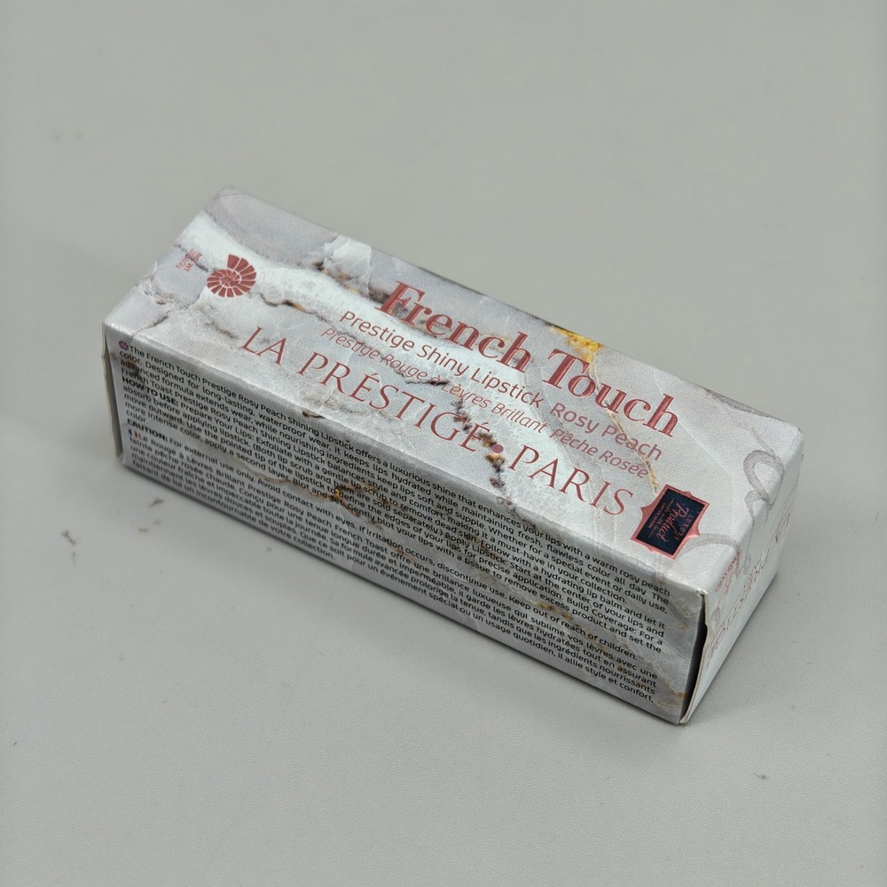 La Prestige Paris French Touch Prestige Shiny Lipstick Rosy Peach 90S 0.07oz 2g - Picture 3 of 8